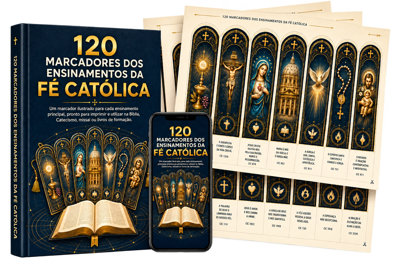 120 Marcadores dos Ensinamentos da Fé Católica